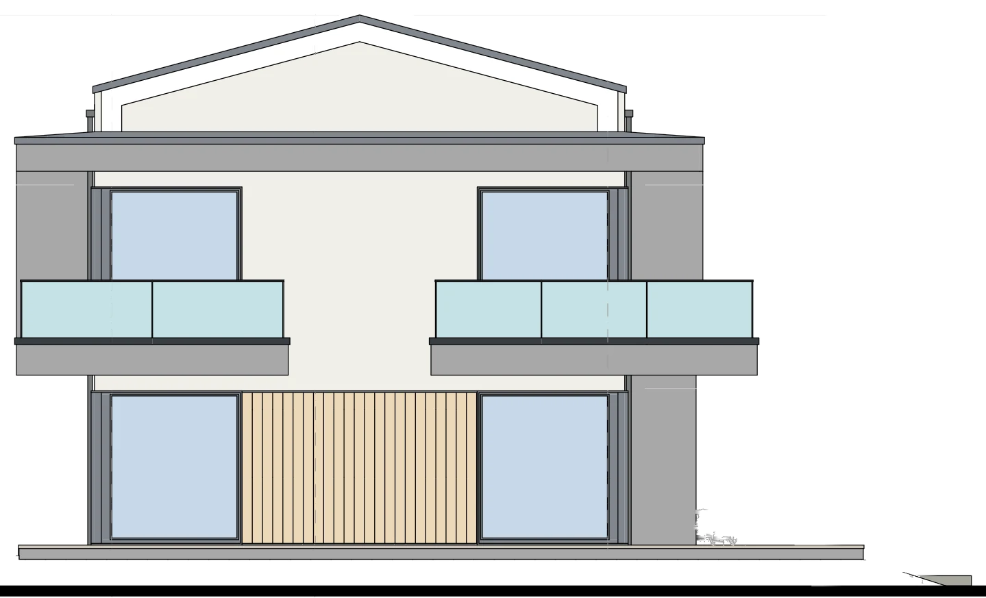 Fațada laterală stânga, Corp C7
